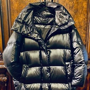 DONNA KARAN GENUINE GOOSE FEATHER DOWN puffer coat